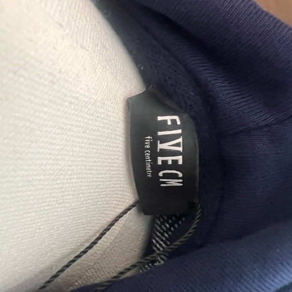 FIVE CM Carpe Diem panel hoodie. (Blue) - Picture 3 of 4